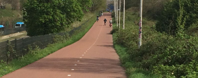 RijnWaalPad in Nijmegen (NL)